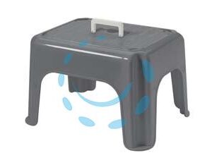 SGABELLO DUMBO CON MANIGLIA - cm.38x30x24h. - Marca TONTARELLI - Cod: 330985