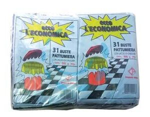 SACCO PATTUMIERA "ECCO L'ECONOMICA" NERO PZ.31 - cm.55x70 gr.400 - Marca CP - Cod: 331524
