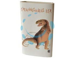 UMIDIFICATORE IN CERAMICA LARGO DINOSAURI cm.12,5x3x20,5h. - Marca IL COCCIO - Cod: 332415