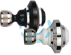 ROMPIGETTO DOPPIO SNODO A VITE DE LUXE CON DOCCETTA 2585 - art.2585/5S cromato/nero - Marca SIROFLEX - Cod: 333993