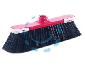 SCOPA DOMESTICA KLENIA CON GOMMA ANTIURTO - cm.30x9x10h. - Marca CP - Cod: 334648