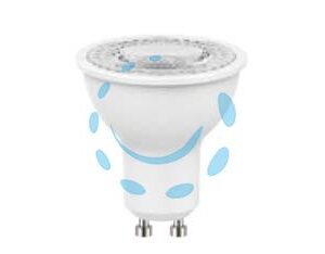 LAMPADA SPOT LED GU10 - 4.2w - 2700°K calda - 370 lm - 50x54h - 36° - Marca AIRAM - Cod: 338738