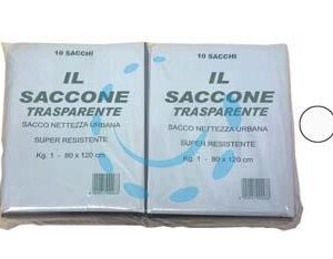 SACCO "IL SACCONE" TRASPARENTE PZ.10 - cm.80x120 kg.1 - Marca CP - Cod: 339858
