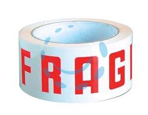 NASTRO IMBALLO SILENZIOSO "FRAGILE" - mt.66 x mm.50h. - Marca - Cod: 343183