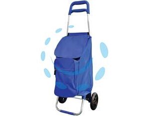 CARRELLO SPESA SIMON BLU - cm.30x28x90h. - Marca XTRA - Cod: 343190