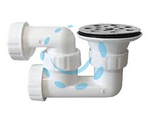 PILETTA PIATTO DOCCIA CON SIFONE E GRIGLIA CROMATA FORATA - 1"1/2 - Marca  - Cod: 343374