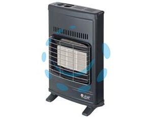 STUFA INFRAROSSI  A GAS METANO 4200W GRIGIA - misure cm.42,5x15x64h. peso kg.6,5 - ECO40 - Marca SICAR - Cod: 344456
