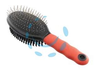SPAZZOLA COMBINATA GRO 5928 PER CANI CON OGNI TIPO DI PELO - cm.23x6,7x5,5h. - Marca FERPLAST - Cod: 345996