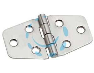CERNIERE PER NAUTICA A BISCOTTO SIMMETRICHE IN ACCIAIO INOX ART.854 - mm.40x70x1,5 - Marca ALDEGHI - Cod: 346252