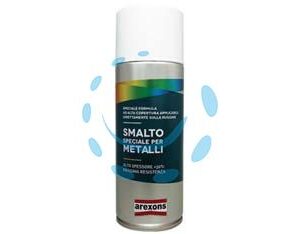 SMALTO SPECIALE METALLO SPRAY - ml.400 nero intenso brillante RAL 9005 (3293) - Marca AREXONS - Cod: 346733