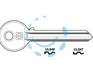 CHIAVI PER CILINDRI UNIVERSAL 7 SPINE GRANDI IN ACC. NICH. - UL046 DX - Marca SILCA - Cod: 347914