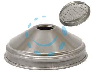 SOFFIONE DOCCIA IN ACCIAIO INOX - ø mm.100 - Marca  - Cod: 348478