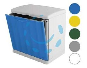 PATTUMIERA MODULARE AMICA ECO - SPACE IN POLIPROPILENE LT.20 - cm.40x30x40h. - colore azzurro - Marca STEFANPLAST - Cod: 348942