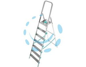 SCALA ALLUMINIO "LIBELLULA" - 3 gradini cm.43x9x130h - Marca COLOMBO - Cod: 349345
