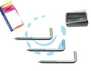 RAMPINI A VITE IN ACCIAIO ZINCATO IN BLISTER - mm.2,5x30, in bl.12 pz. - Marca - Cod: 349727