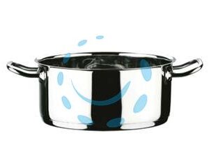 CASSERUOLA 2 MANICI IN ACCIAIO INOX 18/10 - cm.18 lt.2,2 - Marca  - Cod: 352956