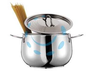 PENTOLA CUOCI E SCOLA LOVE STORY - cm.21 - Marca INOXRIV - Cod: 353069