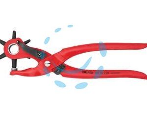 PINZA FUSTELLATRICE A 6 FUSTELLE - mm.220 - Marca KNIPEX - Cod: 353182