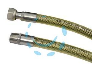 TUBO GAS FLESSIBILE IN ACCIAIO INOX CON GUANINA MF - cm.50 - Marca  - Cod: 356183