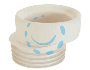 PROLUNGA WC ECCENTRICA IN PVC MORBIDO - ø interno mm.90-100, lungh. tot. mm.100 - Marca  - Cod: 357784