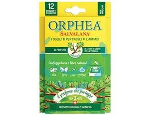 SALVALANA FOGLIETTI PER CASSETTI E ARMADI AL PROFUMO DI LEGNO DI CEDRO - pz.12 - Marca ORPHEA - Cod: 359252