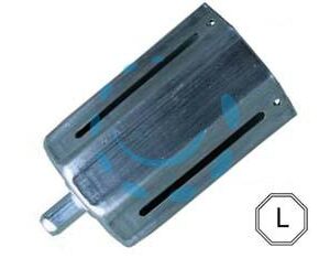 CALOTTA REGOLABILE PER AVVOLGIBILI LISCIA CON PERNO - perno ø mm.12, calotta lungh. mm.85 - Marca  - Cod: 360173