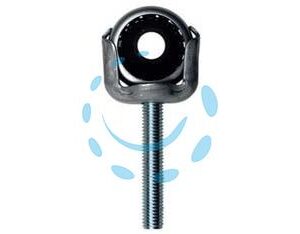 SUPPORTO REGOLAR CON CUSCINETTO A SFERA BOCCOLA NYLON PER AVVOLGIBILI - gambo filettato M10 - Marca  - Cod: 360203
