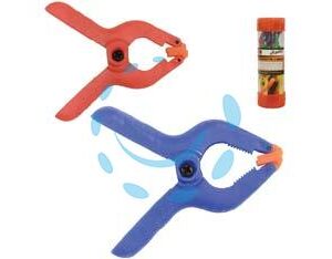 MORSETTI A MOLLA ASSORTITI 2" E 3" TUBO PZ.22 - misure: 2", cm.5, pz.18 - 3", cm.7,5, pz.4 - Marca ALTE - Cod: 360876