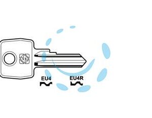 CHIAVI PER CILINDRI EURO LOCKS 4 SPINE PICCOLE - EU4R SX - Marca SILCA - Cod: 367912