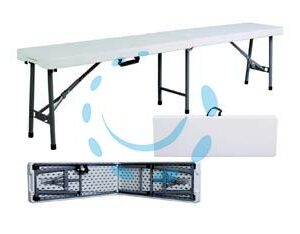 PANCHINA BIRRERIA PIEGHEVOLE IN HDPE CM.183X30X42H. - chiusa cm.92x30x7h. - Marca VETTE - Cod: 378208
