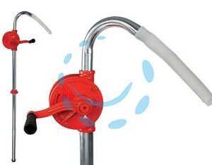 POMPA MANUALE ROTATIVA ALLUMINIO PER TRAVASO CARBURANTI - Marca ALTE - Cod: 380355