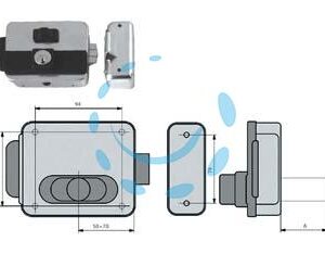 ELETTROSERR. CANCELLI  REVERSIB. FORO VARIABILE C/PULSAN.MULTIPLA 5015 - mm.50-70 (NF5015/1Z) - Marca CORNI - Cod: 380959