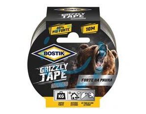 NASTRO ADESIVO TELATO GRIZZLY TAPE GRIGIO - mt.10x50mm. - Marca BOSTIK - Cod: 386562
