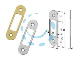 INCONTRO EASY-MATIC REGOLABILE BORDO TONDO OTTONATO - ottonato verniciato (B01402.90.03) - Marca AGB - Cod: 386708