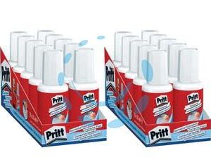 CORRETTORE PRITT FLUID CON PENNELLO - flacone da ml.20 - Marca HENKEL - Cod: 392105