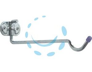 GANCIO A PARETE PORTA BICICLETTE RIPIEGABILE IN ACC. ZINCATO A.4110 - mm.92x320x225, ø mm.9 - Marca ALDEGHI - Cod: 400398