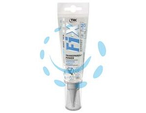 SIGILLANTE ADESIVO FI-X TRANSPARENT POWER CRISTAL - ml.125 crystal - Marca TKK - Cod: 402736