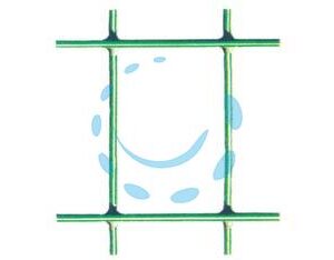 RETE ELETTROSALDATA ZINCATA PLASTIFICATA VERDE MARGHERITA maglia mm.50x75 filo ø mm.2,1 est. - cm.100h. - Marca CAVATORTA - Cod: 403207
