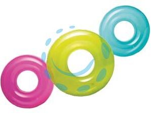 SALVAGENTE GONFIABILE TRASPARENTE SENZA MANIGLIE +8 ANNI - ø cm.76 - peso kg.0,22 (59260) - Marca INTEX - Cod: 404914