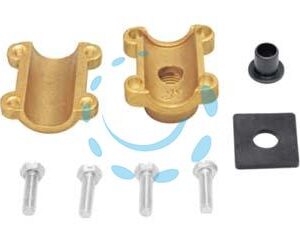 PRESA A STAFFA IN OTTONE PER TUBO - uscita filetto F 1/2" x 1/2" - Marca  - Cod: 416399