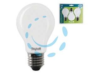LAMPADA LED GOCCIA TUTTOVETRO E27 IN BLISTER - 8w - 3000°K calda - 1055 lm - 60x105h - Marca BEGHELLI - Cod: 421249