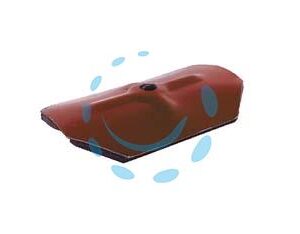 CAPPELLOTO OTTAGONALE IN ACCIAIO PREVERNICIATO RG-RAINBOW - mm.75x45 acciaio rosso siena RAL 3009 - Marca FRIULSIDER - Cod: 423861