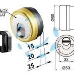 - ø mm.50x15h. 3 chiavi (MR500-15D1) - Cod: 438995 - 1 pz