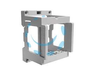 SCATOLA PORTAFRUTTI 2 POSTI PER MONTAGGIO SU BINARIO DIN IP20 - (1412) - Marca MARLANVIL - Cod: 442169