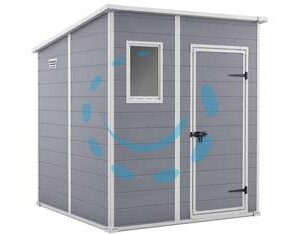 CASETTA DA GIARDINO MANOR PENT GRIGIA - cm.183,5x111x200,5h - Marca KETER - Cod: 444682
