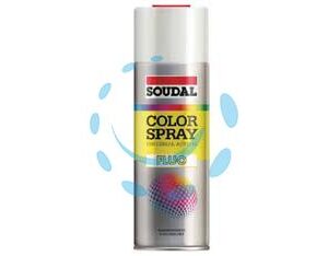COLOR SPRAY FLUO SMALTO ACRILICO FLUORESCENTE SPRAY - ml.400 - verde fluorescente (155599) - Marca SOUDAL - Cod: 445689