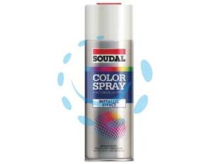 COLOR SPRAY METALLIC EFFECT SMALTO ACRILICO EFFETTO METALLIZZATO SPRAY - ml.400 - nero metallizzato (155567) - Marca SOUDAL - Cod: 445788
