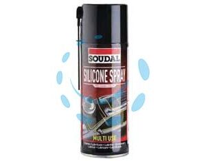 OLIO DI SILICONE SPRAY - ml.400 - trasparente (119704) - Marca SOUDAL - Cod: 445917