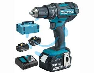 TRAPANO AVVITATORE PERCUSS. 2 VEL. 3 BATT. 18V 3AH (DHP482RF3J)  - Marca MAKITA - Cod: 446228