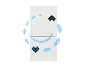 PULSANTE DOPPIO SALISCENDI "AQUA" - 1P(NO)+1P(NO) - 10A 250V (7637.1) - Marca MARLANVIL - Cod: 447126